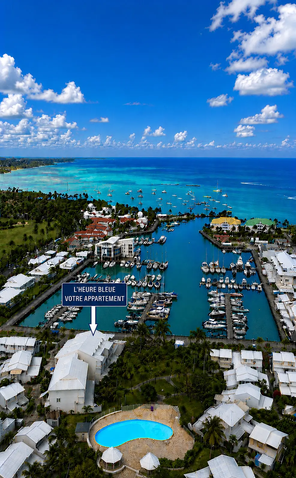 Duplex avec vue exceptionnelle sur La Marina & le Golf de Saint-François - 7